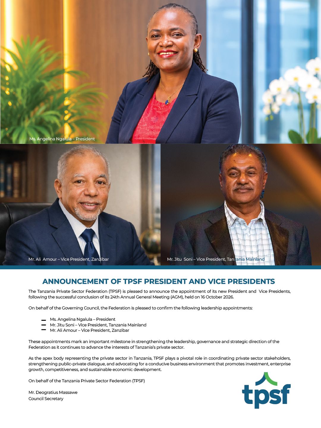 TPSF 24TH ANNUAL GENERAL MEETING